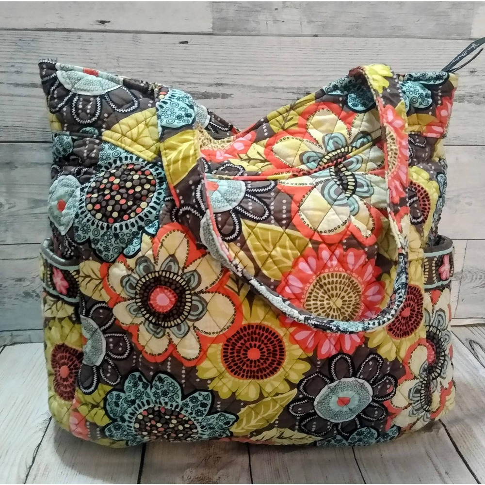 Vera Bradley Large Zipper Shoulder Bag